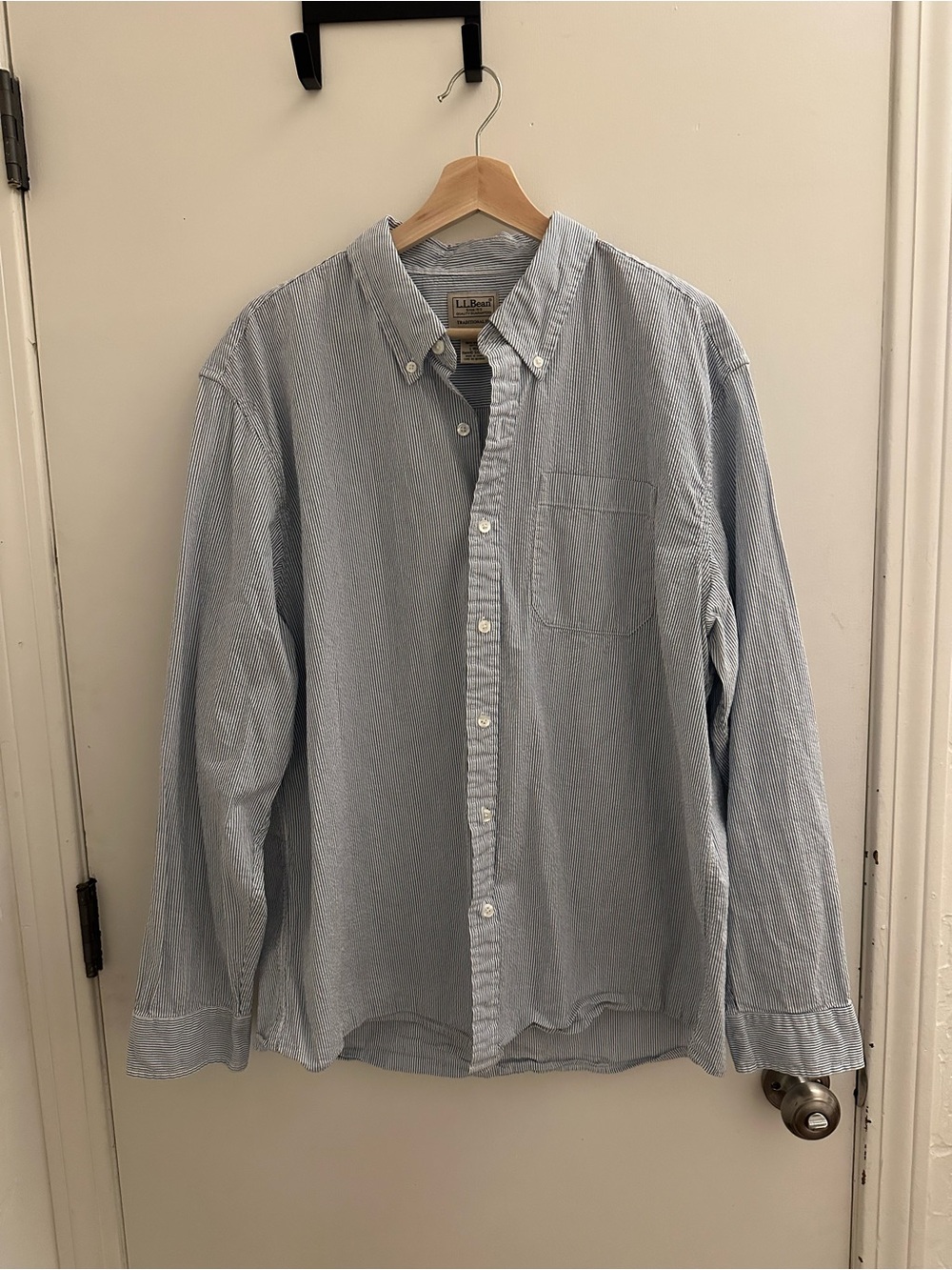 L.L. Bean Striped Button-Down Shirt - Men's